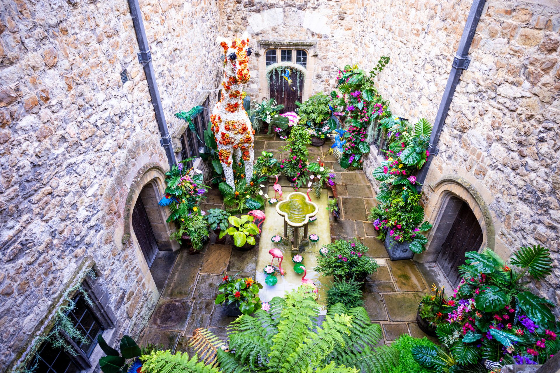 Floral Experience In The Castle Courtyard