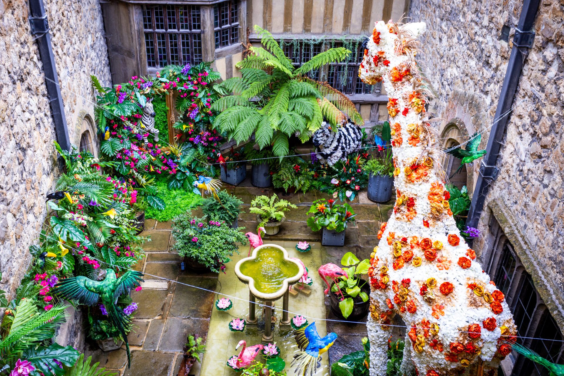 Floral Experience In The Castle Courtyard
